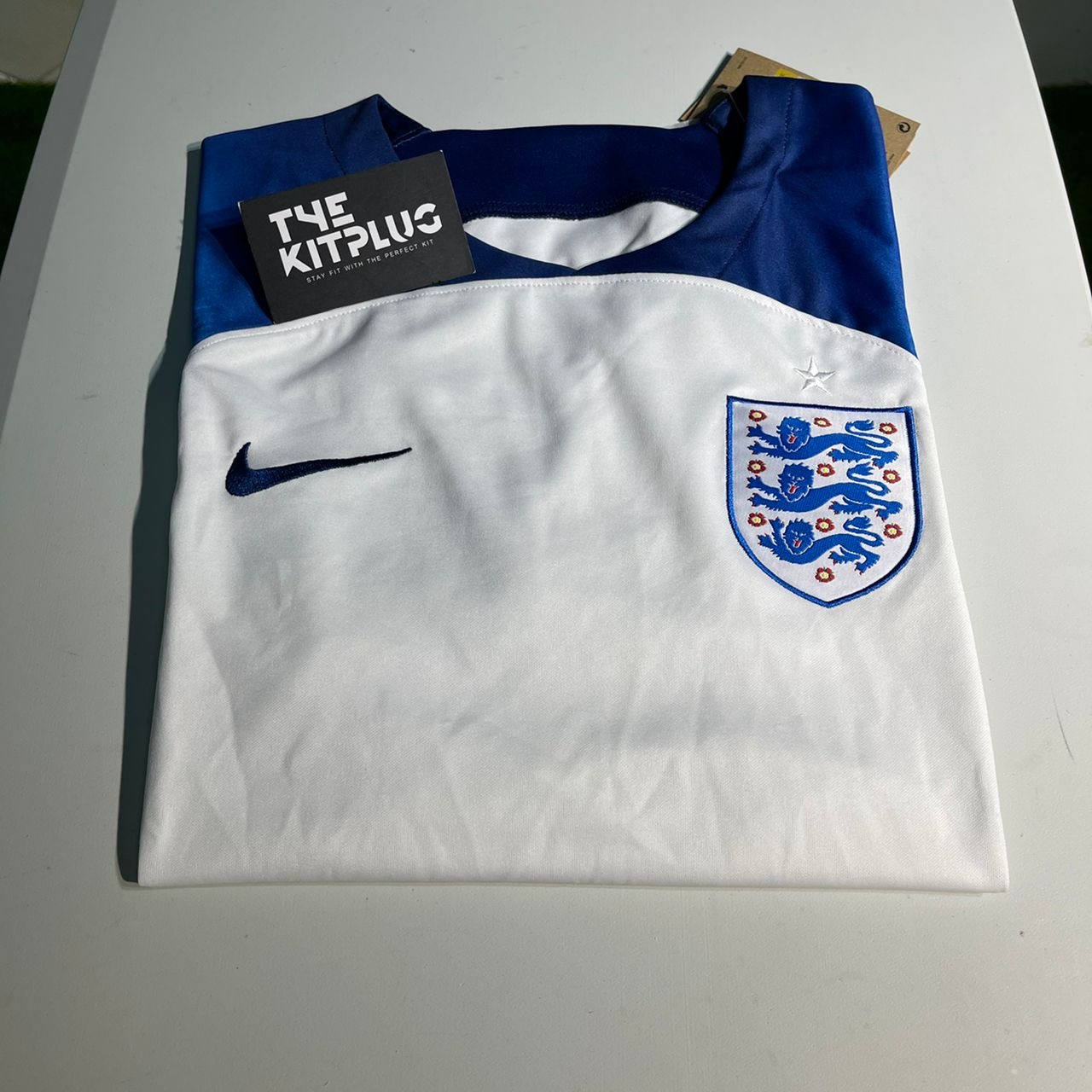 2022 England Home Shirt - White/Blue Fury/Blue Void