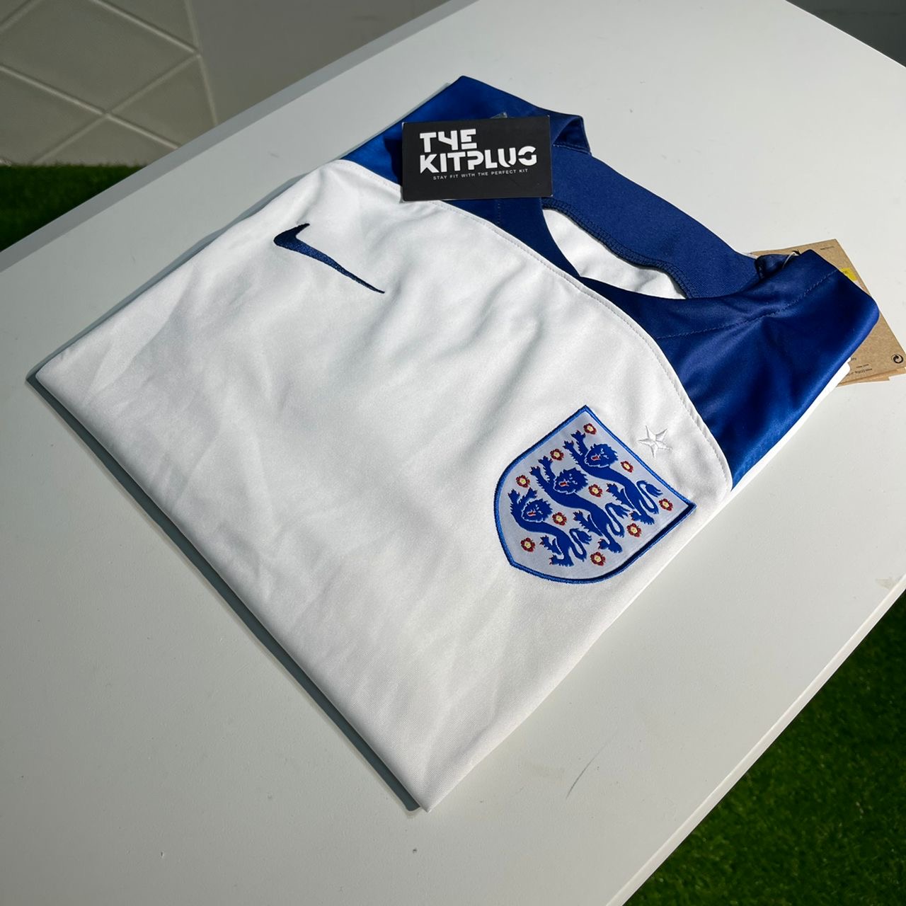 2022 England Home Shirt - White/Blue Fury/Blue Void