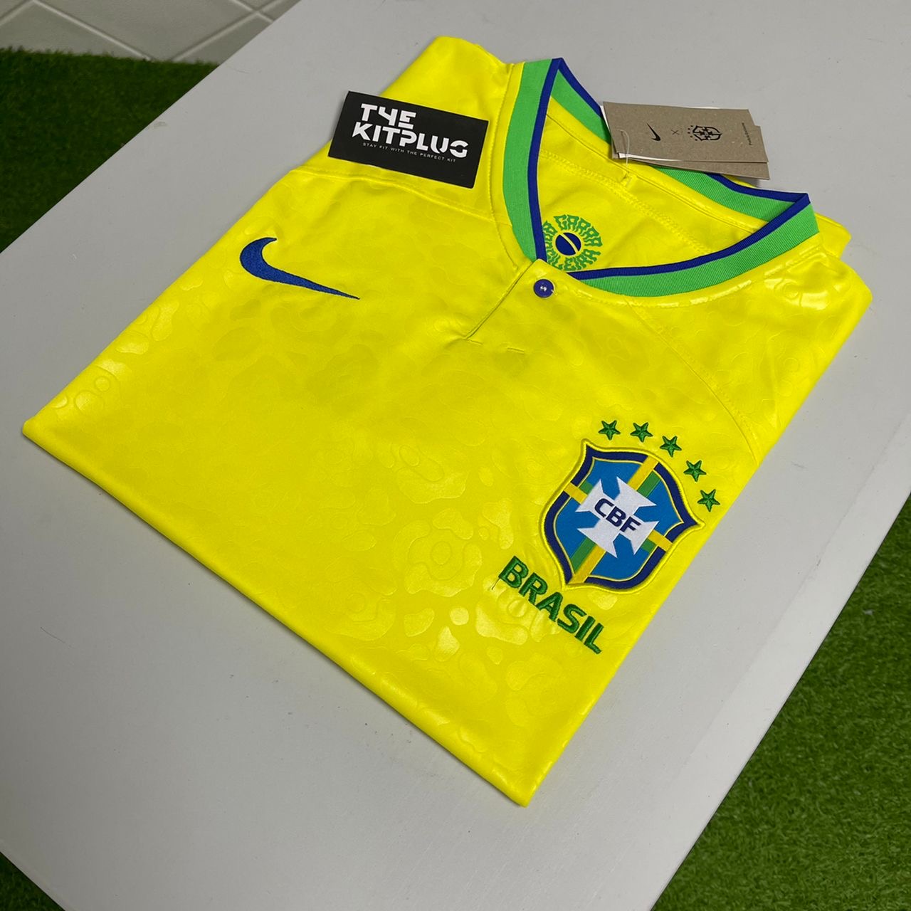 2022/23 Brazil Nike Home Shirt - Dynamic Yellow/Green 