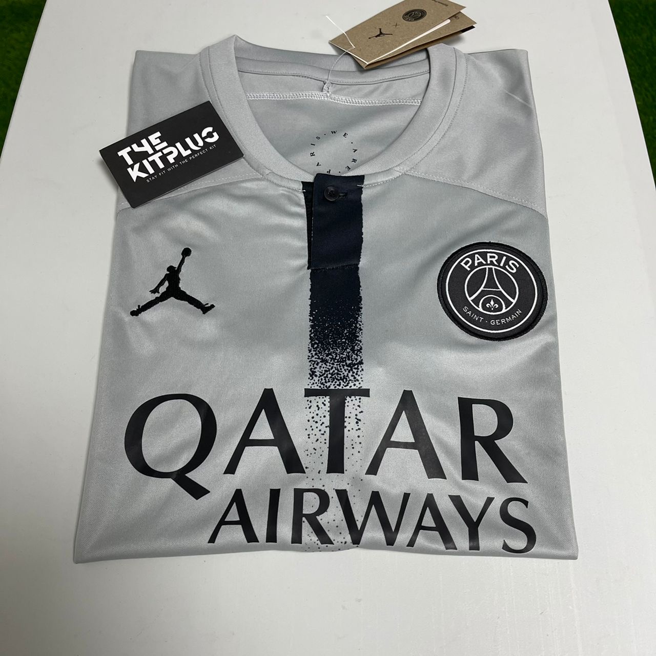 2022/23 PSG x Jordan Away Shirt - Grey/Black