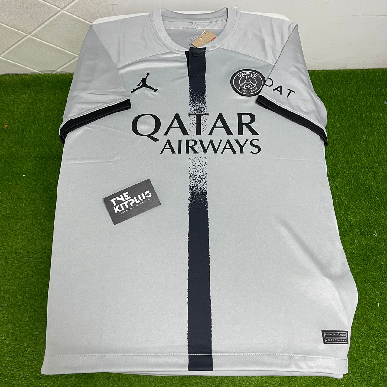 2022/23 PSG x Jordan Away Shirt - Grey/Black
