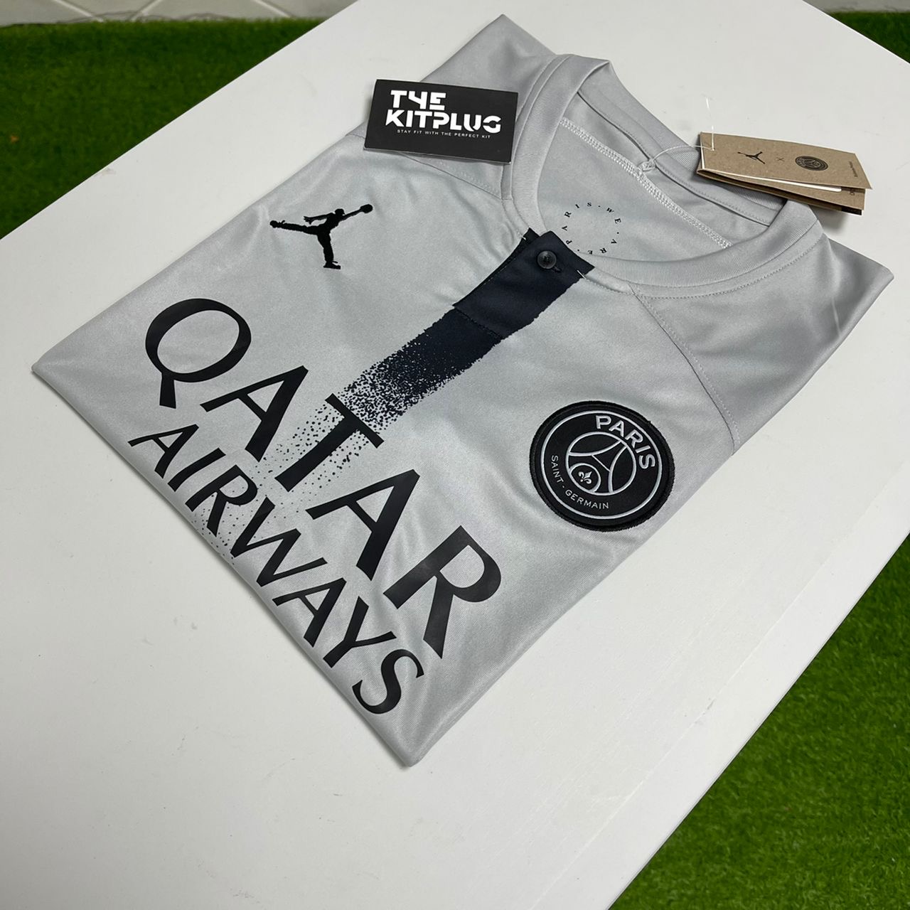 2022/23 PSG x Jordan Away Shirt - Grey/Black