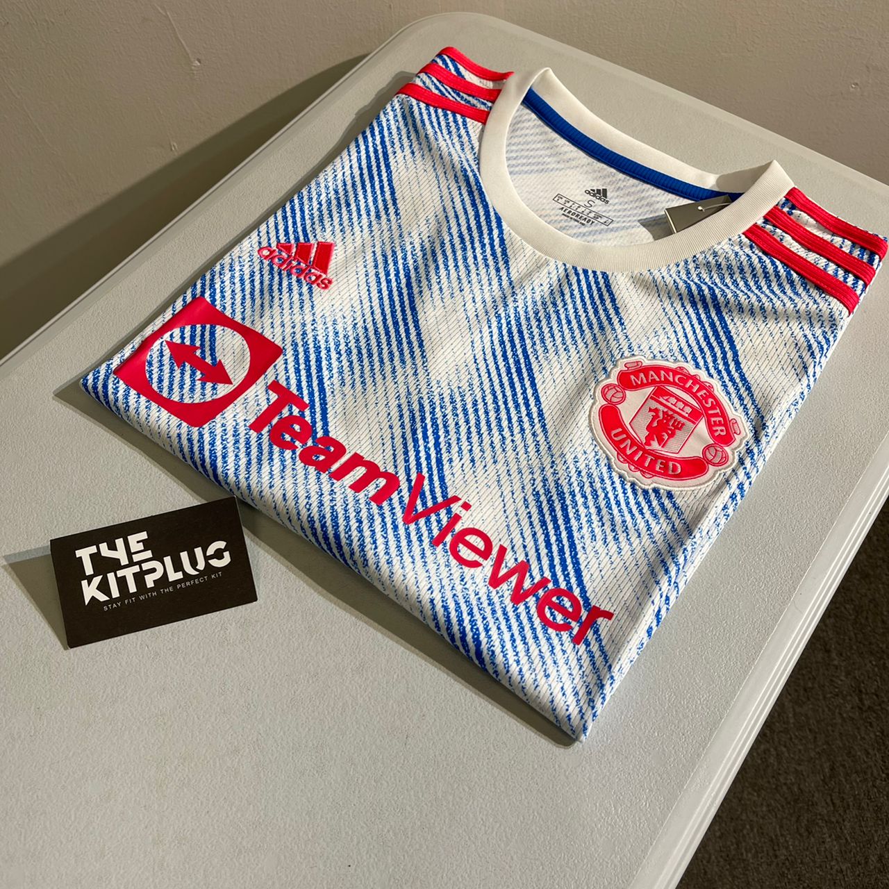 Manchester United 2021/22 Adidas Away Kit - White/Blue/Red - Ronaldo #7