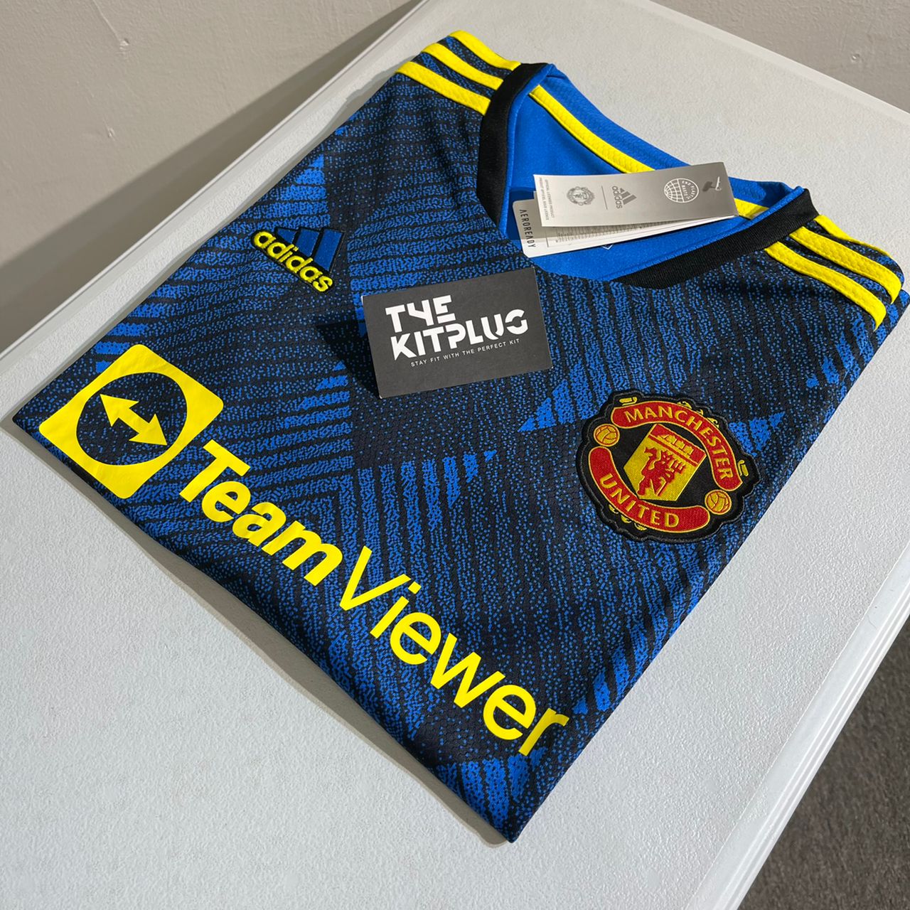 2021/22 Man United Adidas Third Kit - Ronaldo #7 - Navy Blue/Yellow