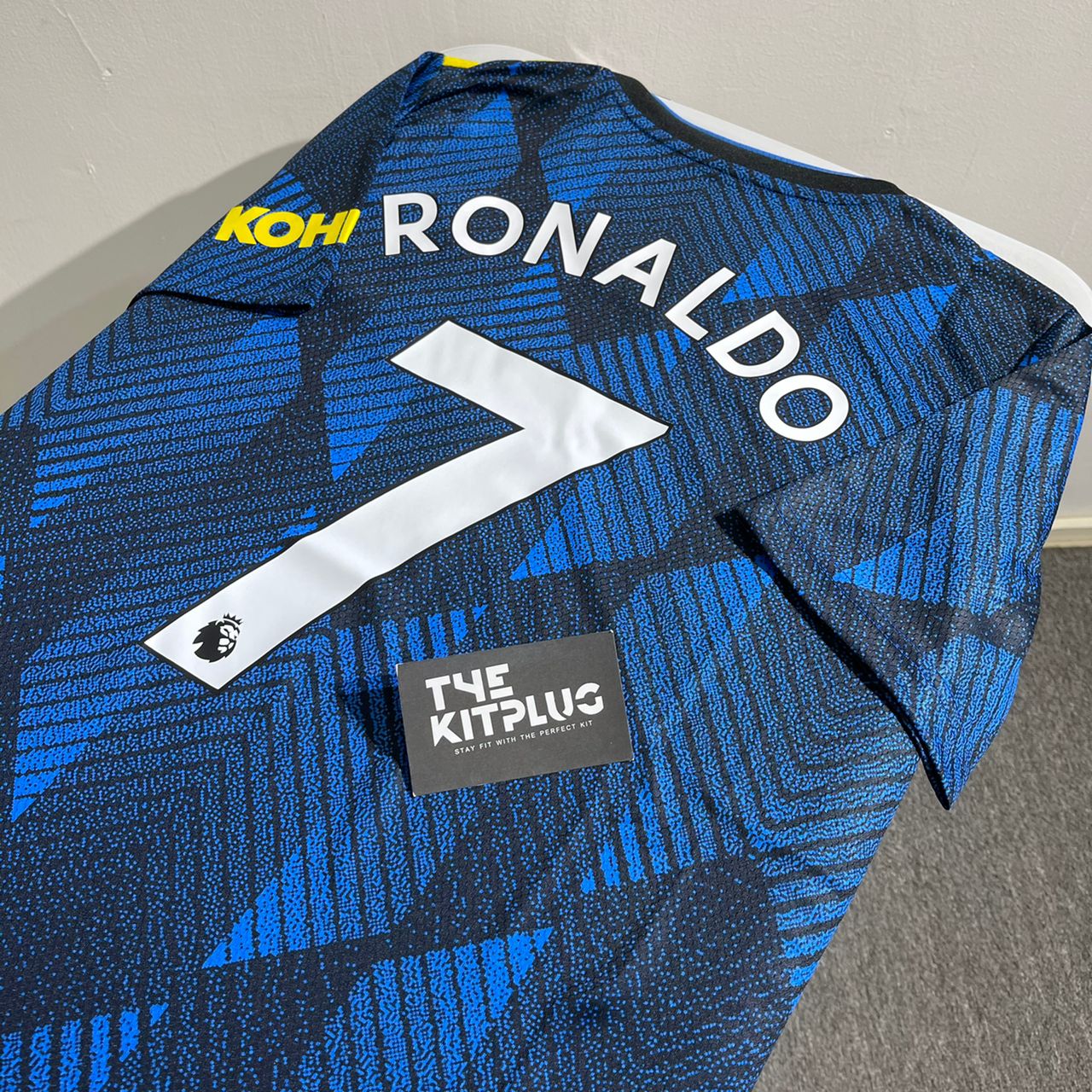 2021/22 Man United Adidas Third Kit - Ronaldo #7 - Navy Blue/Yellow