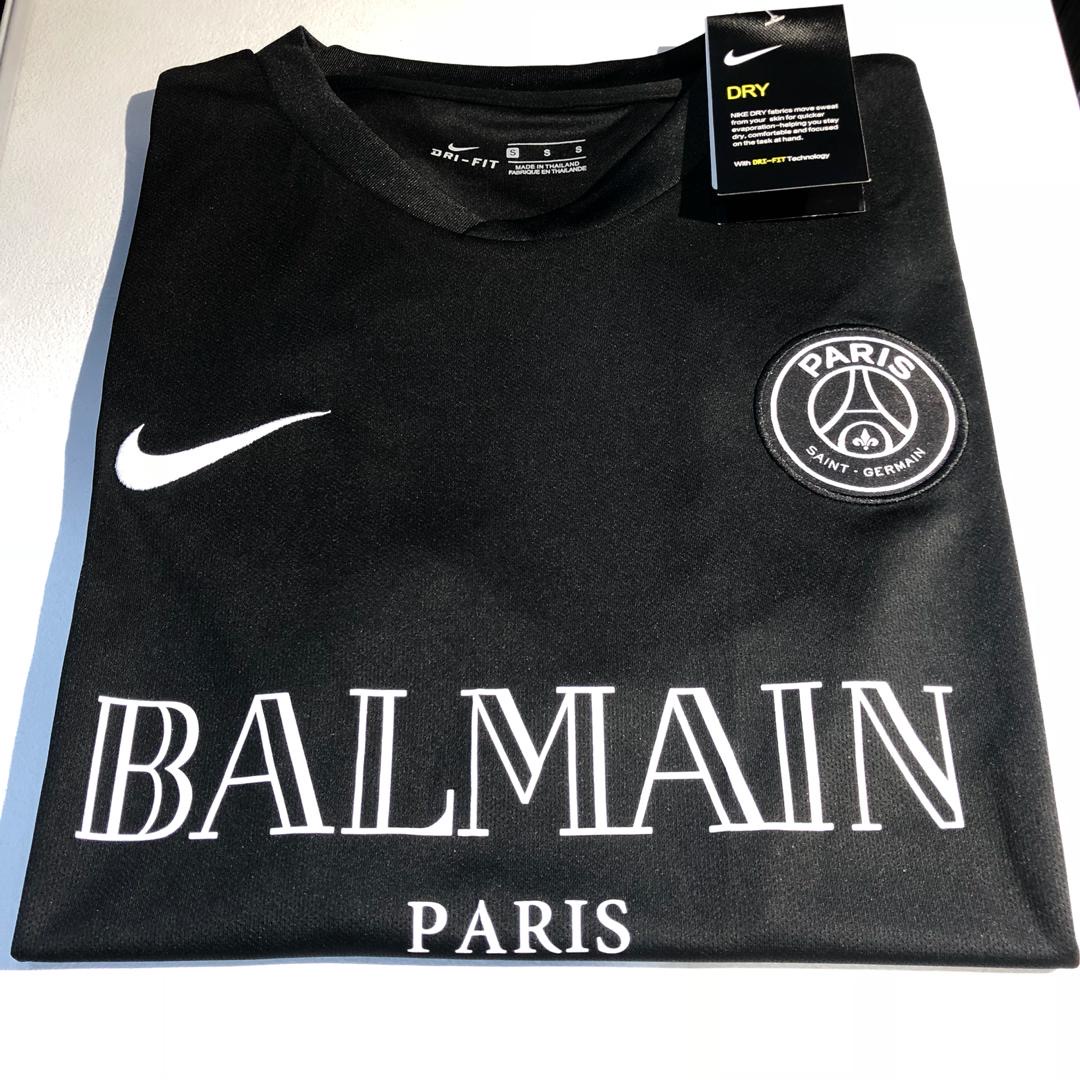 Nike PSG Balmain Shirt - Black