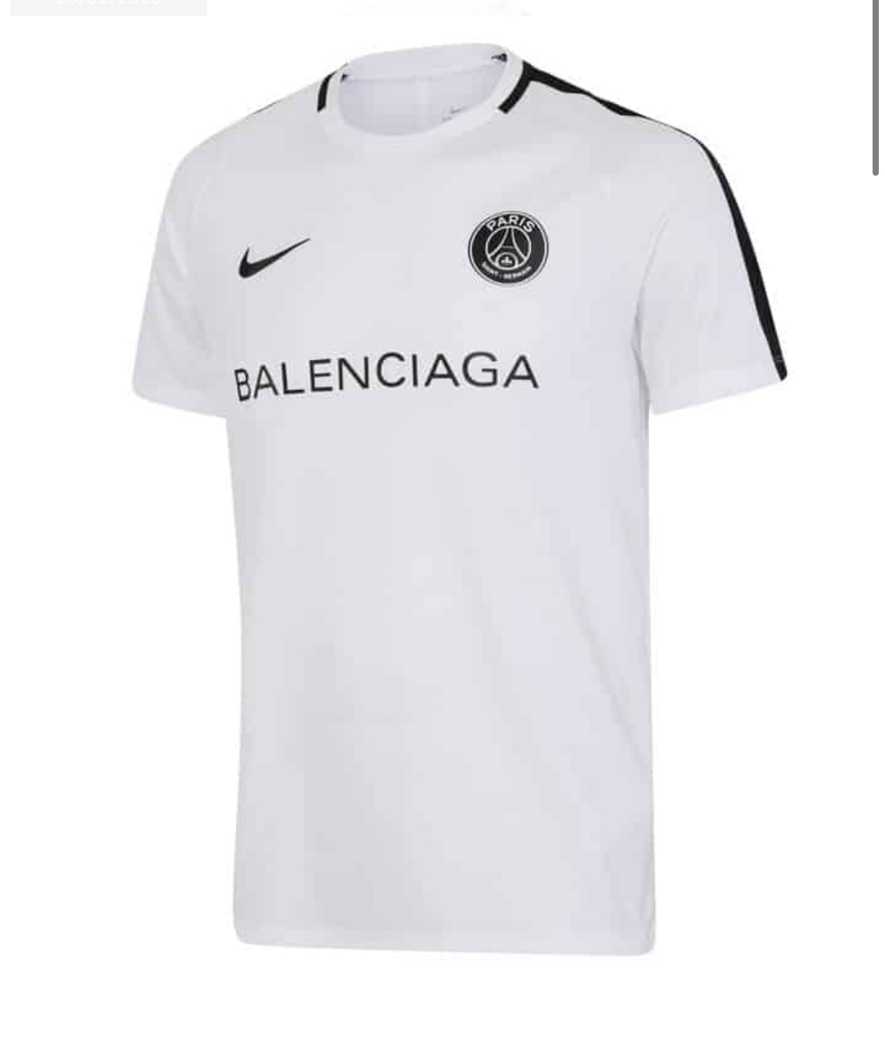 Nike PSG Balenciaga Concept Shirt - White