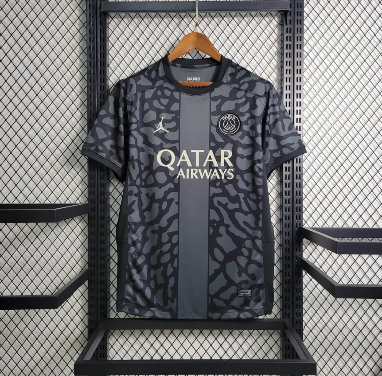PSG Jordan 23/24 Third Kit - Black/Grey Edition