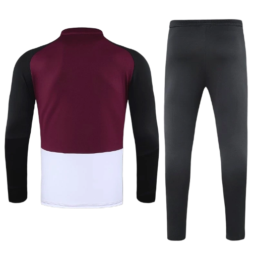 PSG Jordan Crew Neck Tracksuit 2020/21 - Black/White/Burgundy