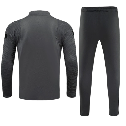 PSG Nike Quarter Zip Drill Tracksuit 2021/22 – Grey & Black