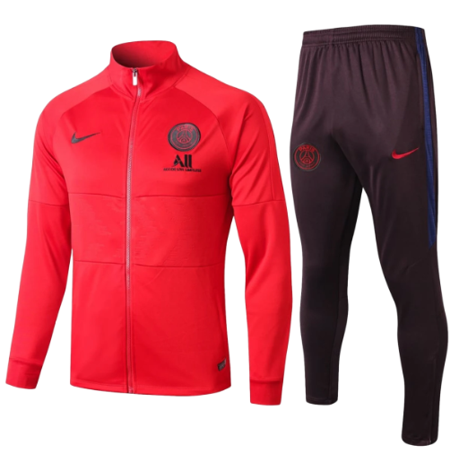 PSG Nike Full Zip Tracksuit 2019/20 - Red/Black
