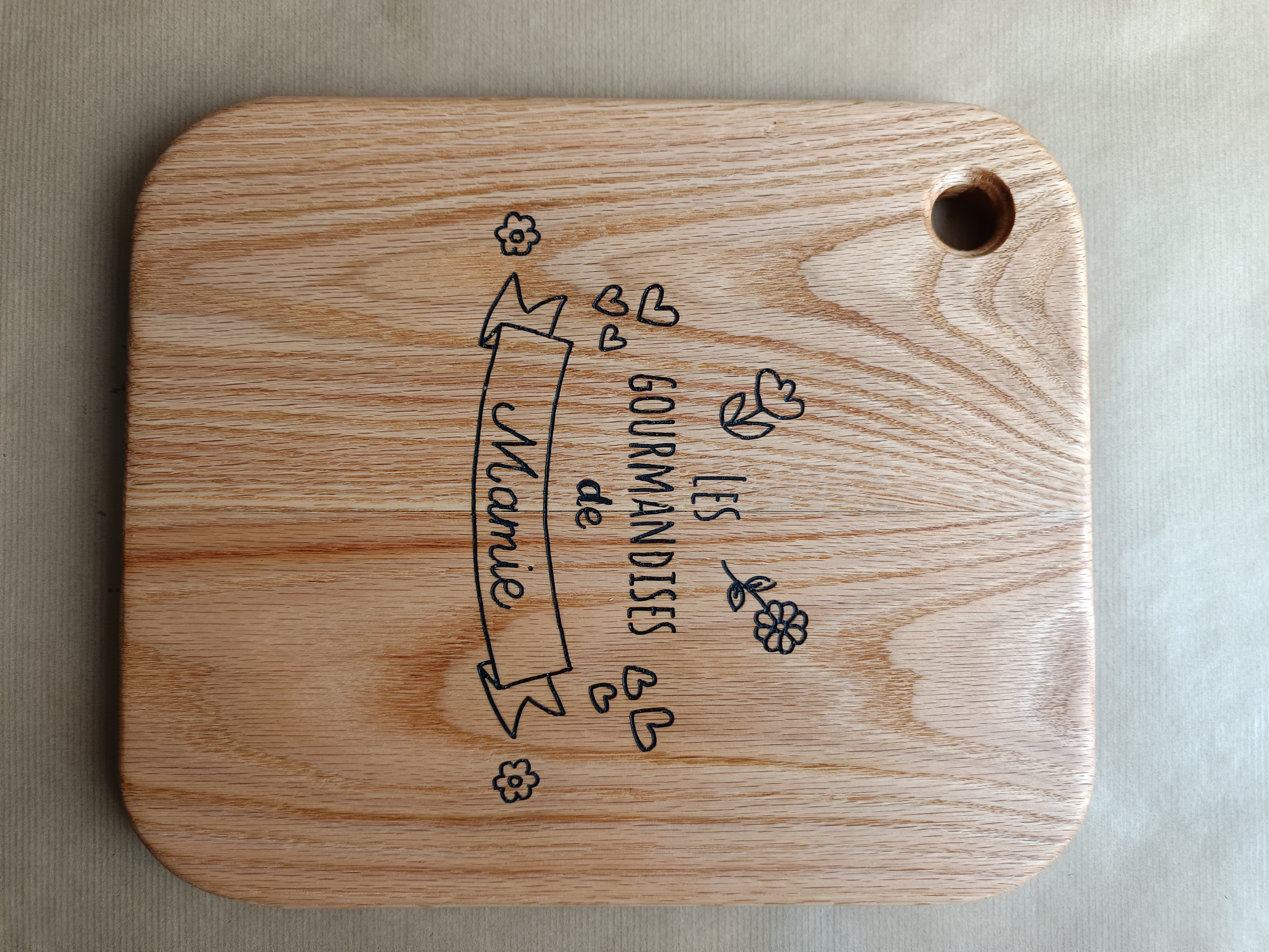 Planche à découper "Les gourmandises de Mamie"