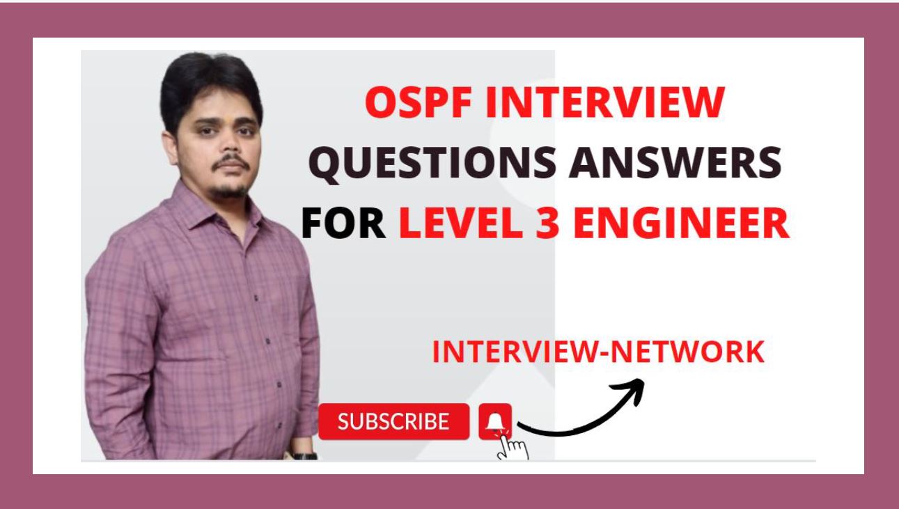 OSPF Interview Question Answer For L3
