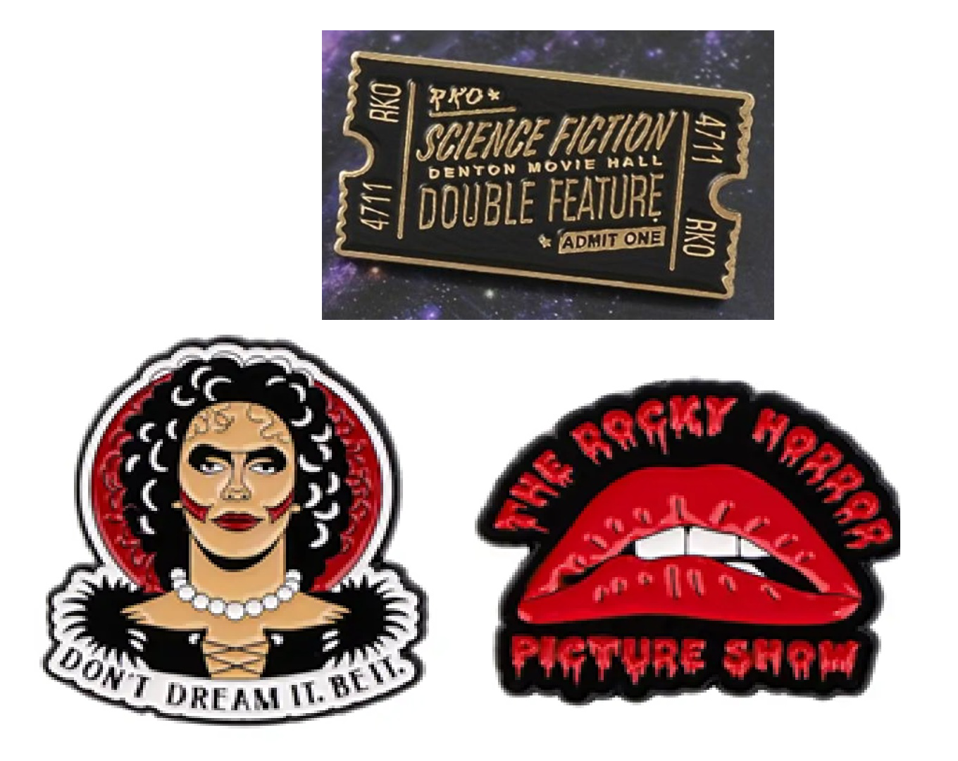 Rocky Horror Pin Badges