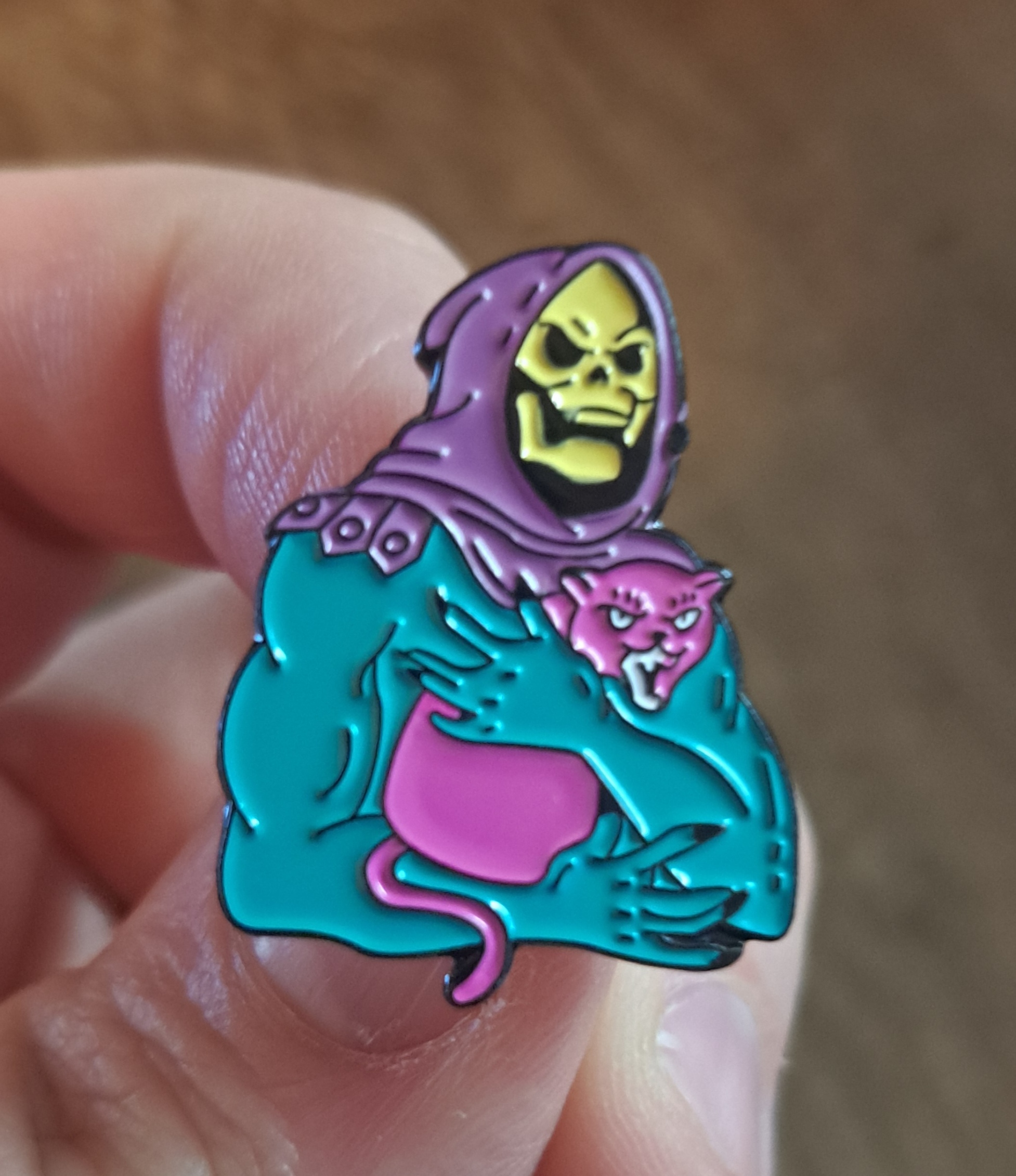 Skelator Pin Badges