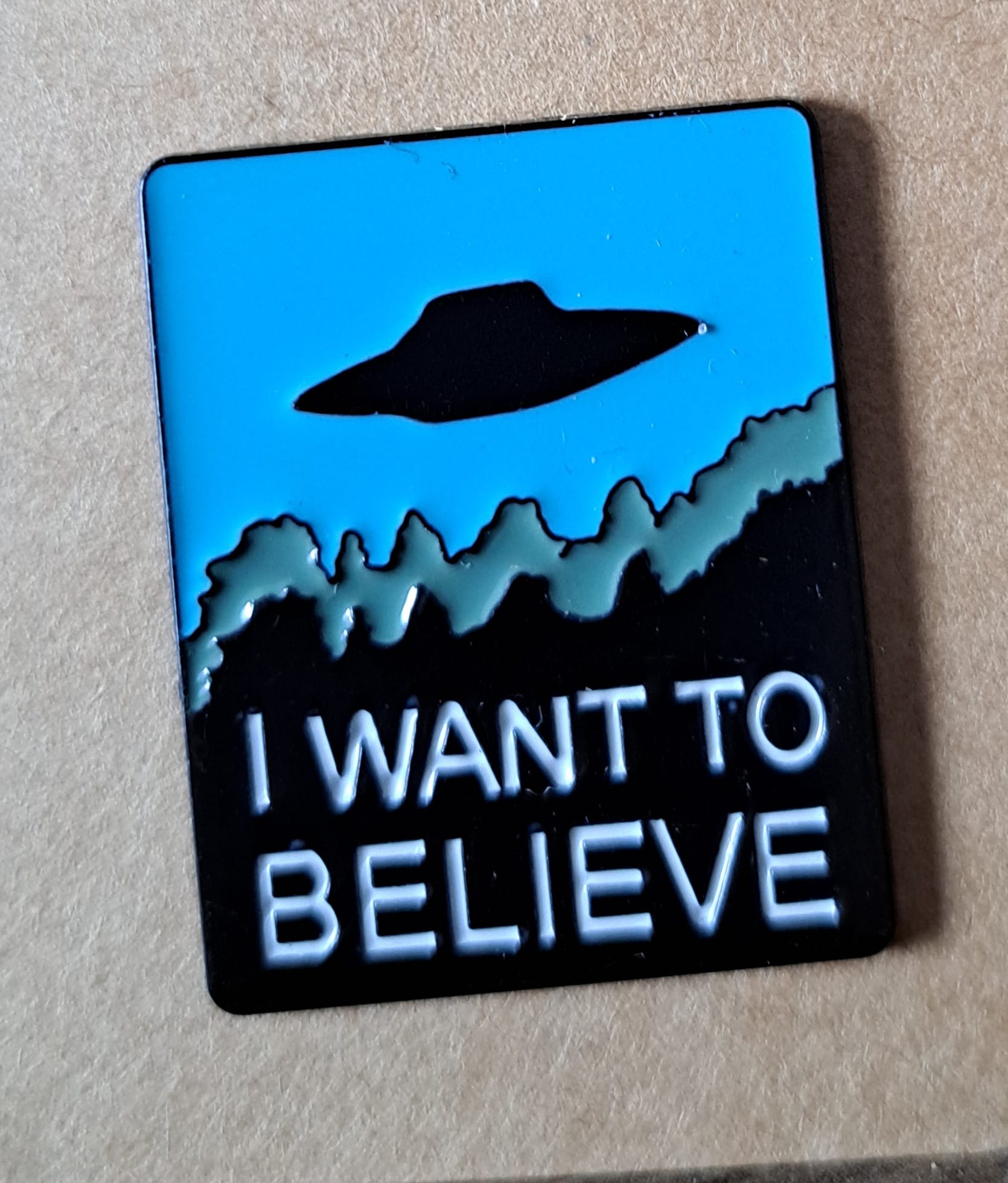 I Want To Believe Poster Pin