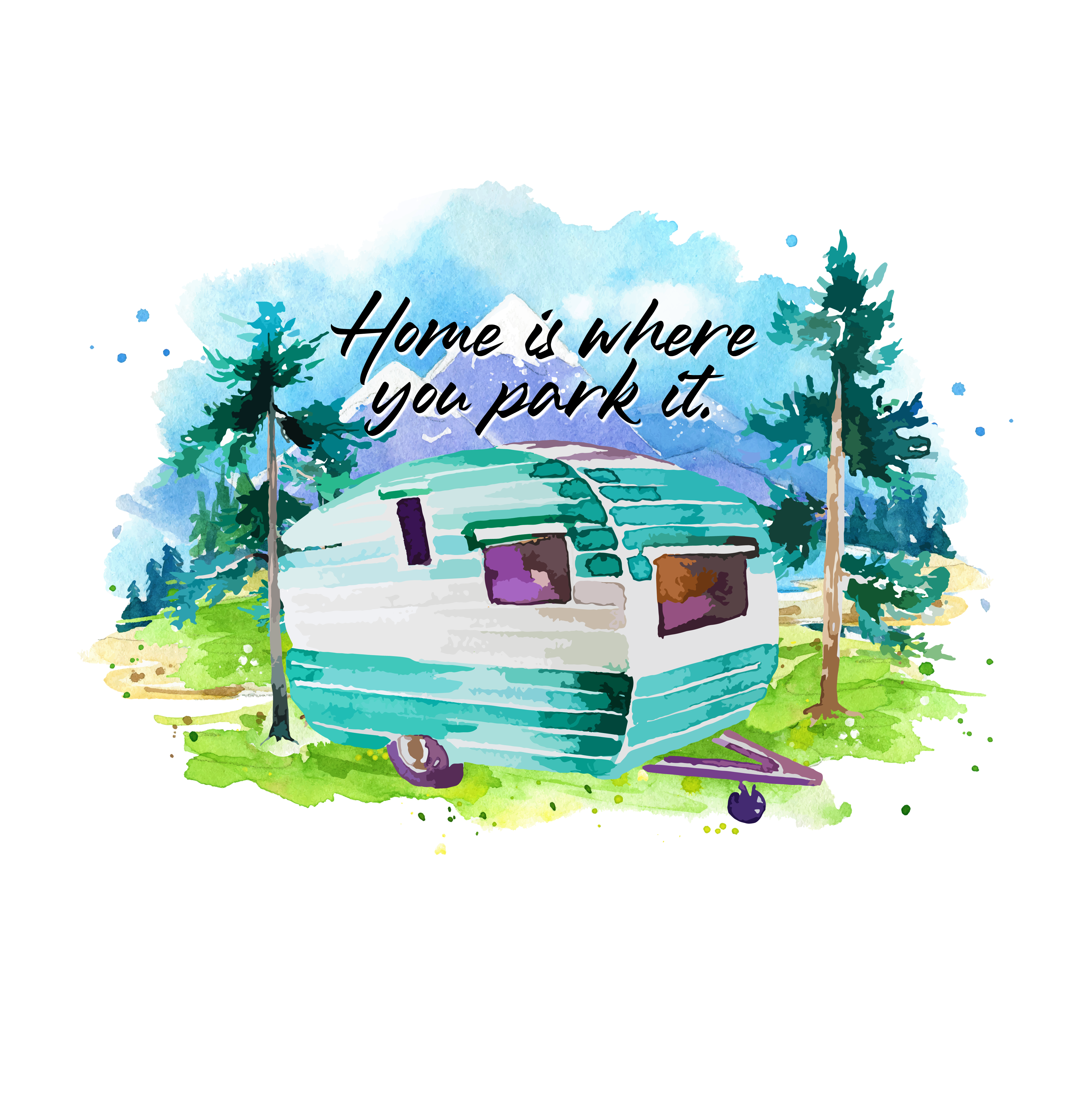 Tea Towels - Caravans