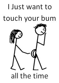 I Just Want To Touch Your Bum Mug