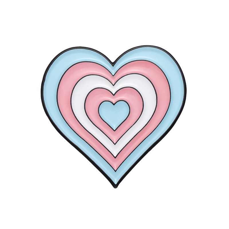 Trans Pride Heart Pin