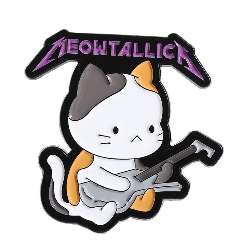 Meowtallica Cat Pin