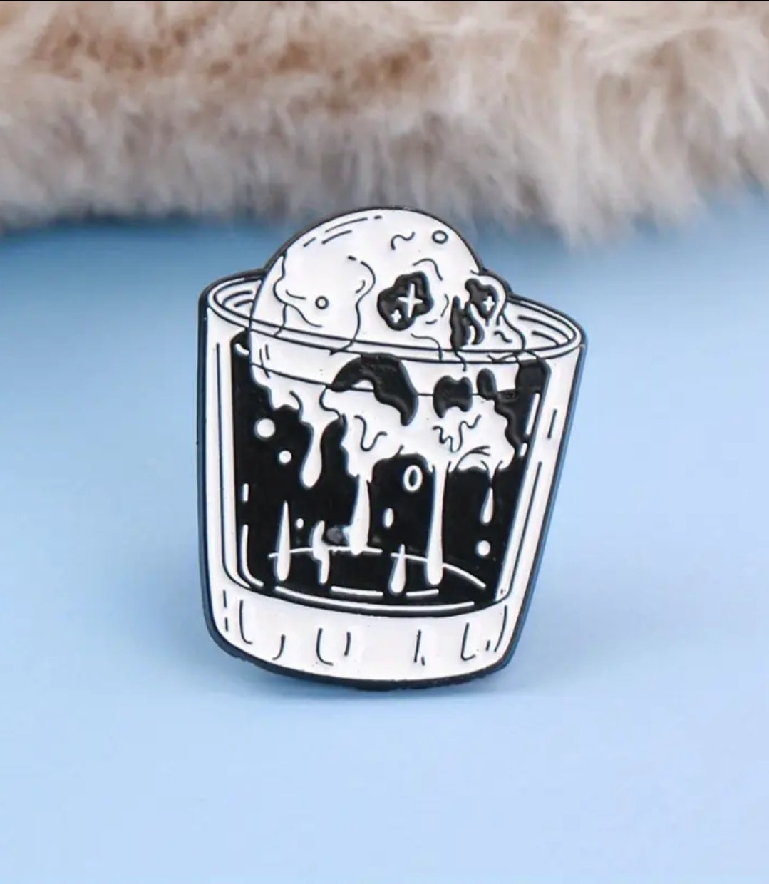 Skull Shot Glass Pin