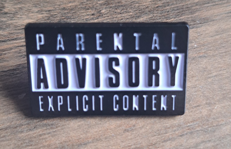 Parental Advisory pin