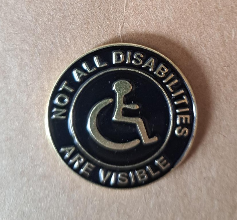 Not All Disabilities Are Visible Pin