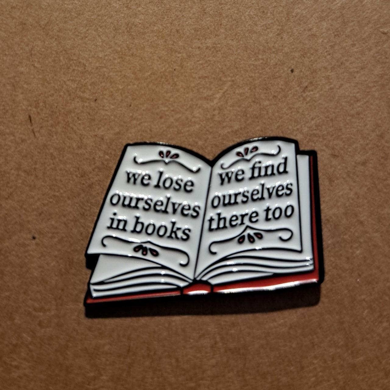 Open Book Pin