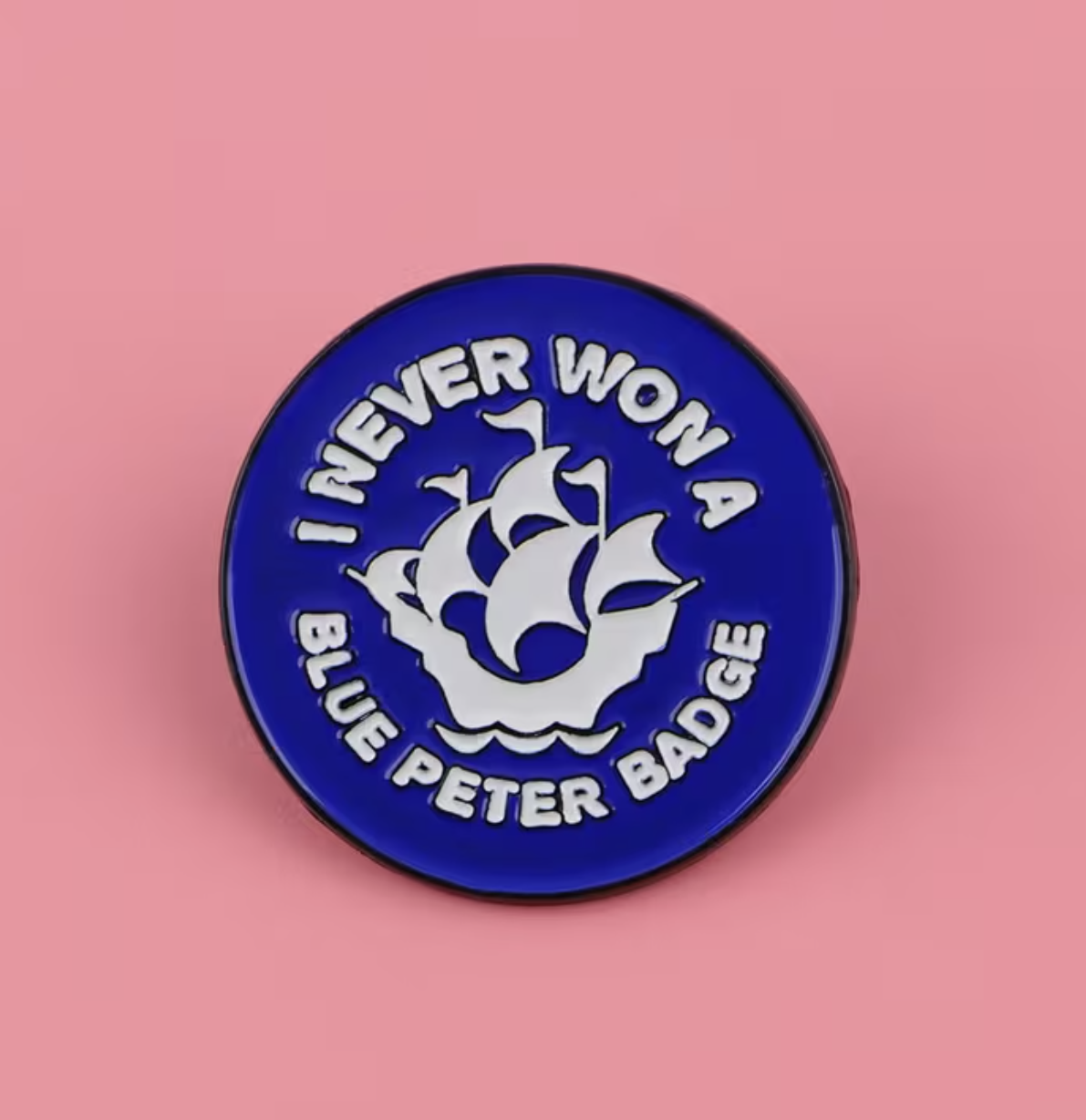 Blue Peter Badge Parody Pin