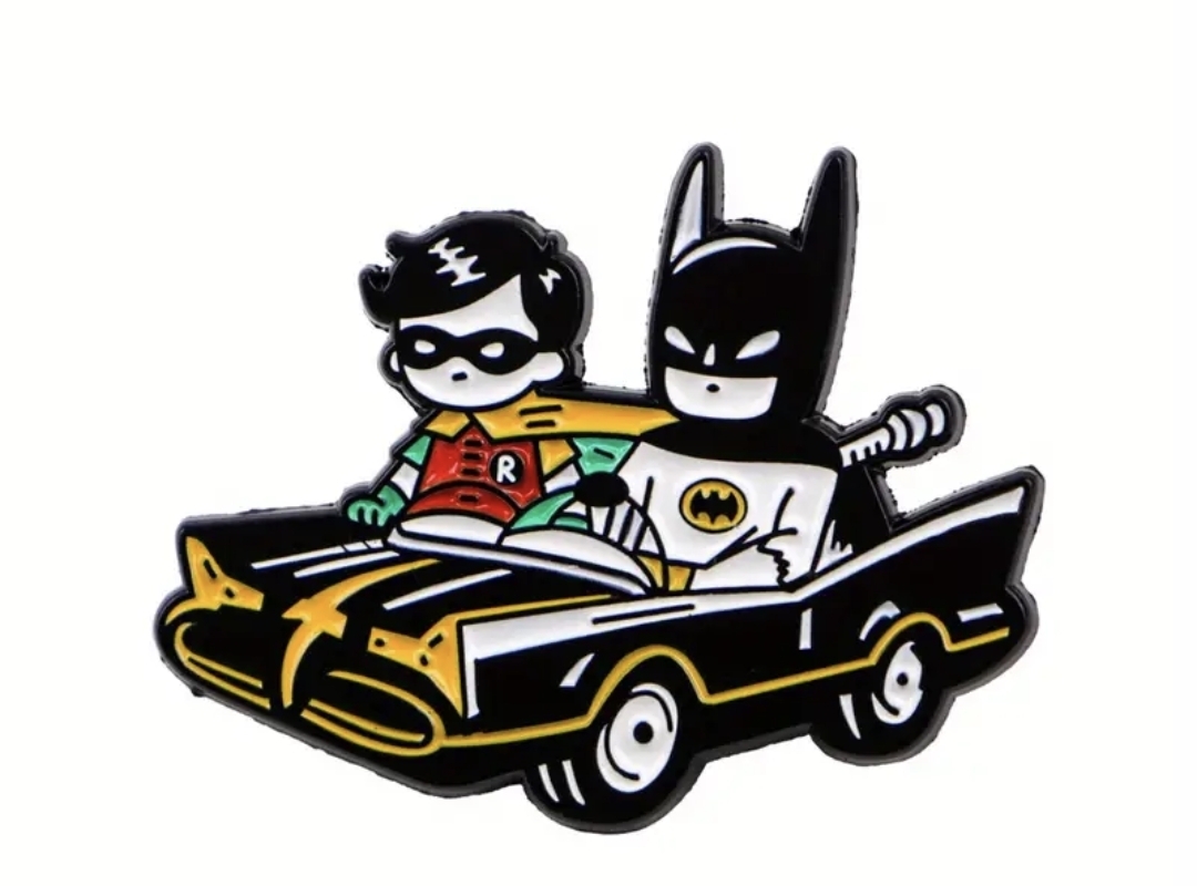 Batman & Robin Car Pin