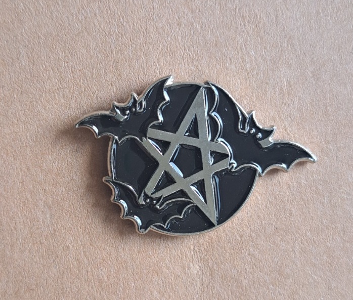 Pentagram Bat Pin
