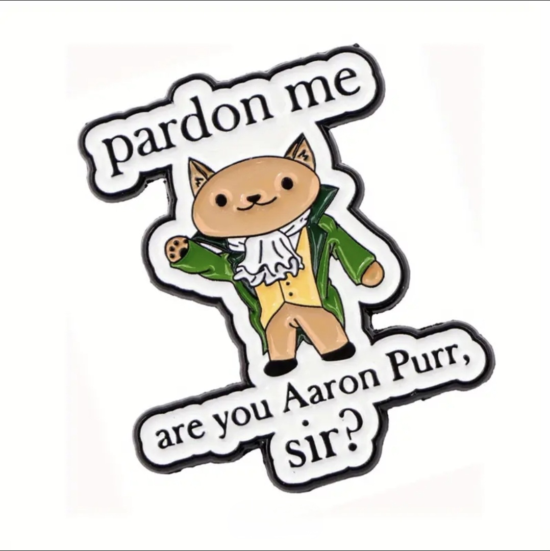 Aaron Purr Cat Pin
