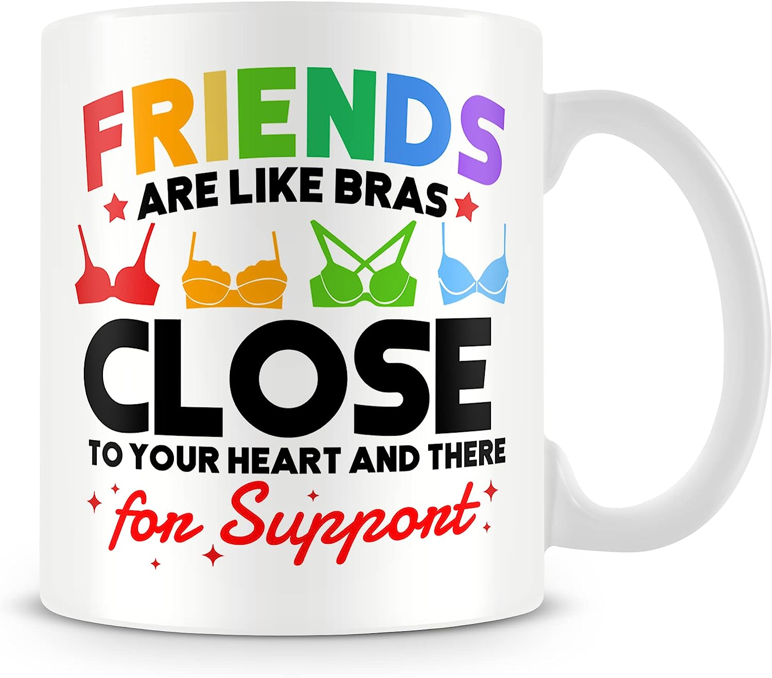 Friends Are Like Bras Mug