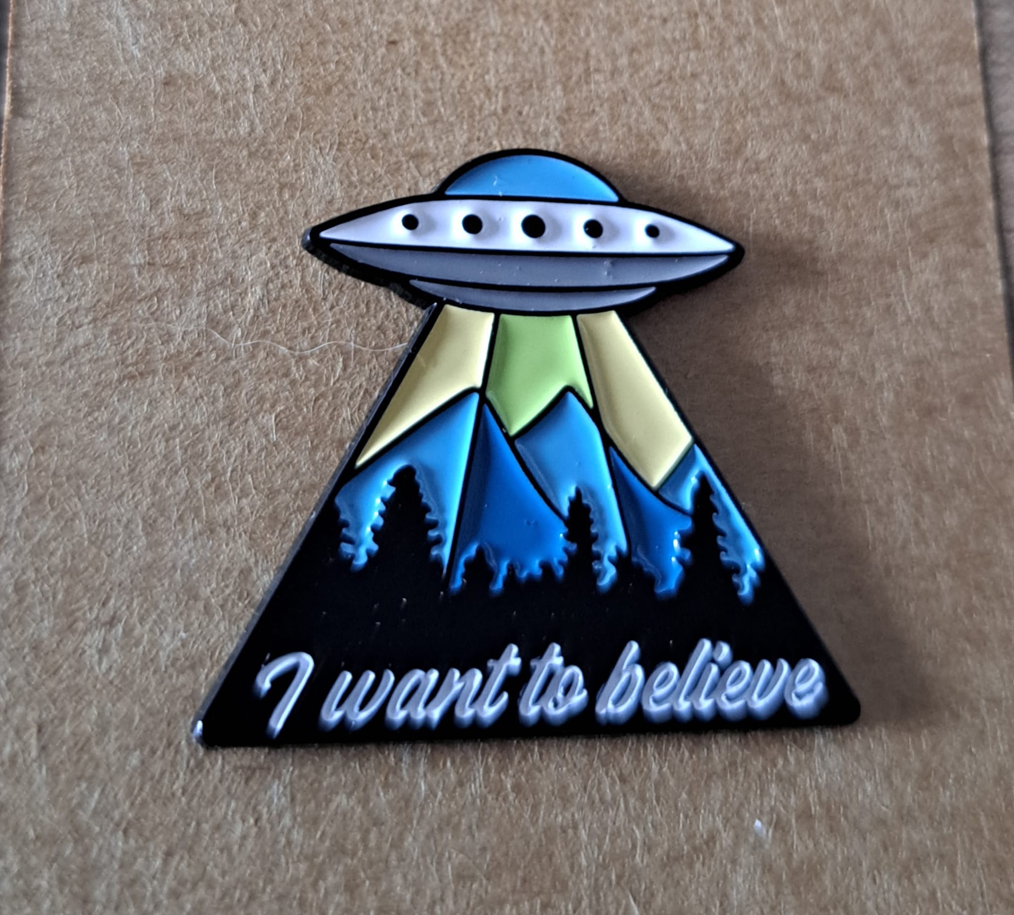 UFO 'I Want to Believe' Pin