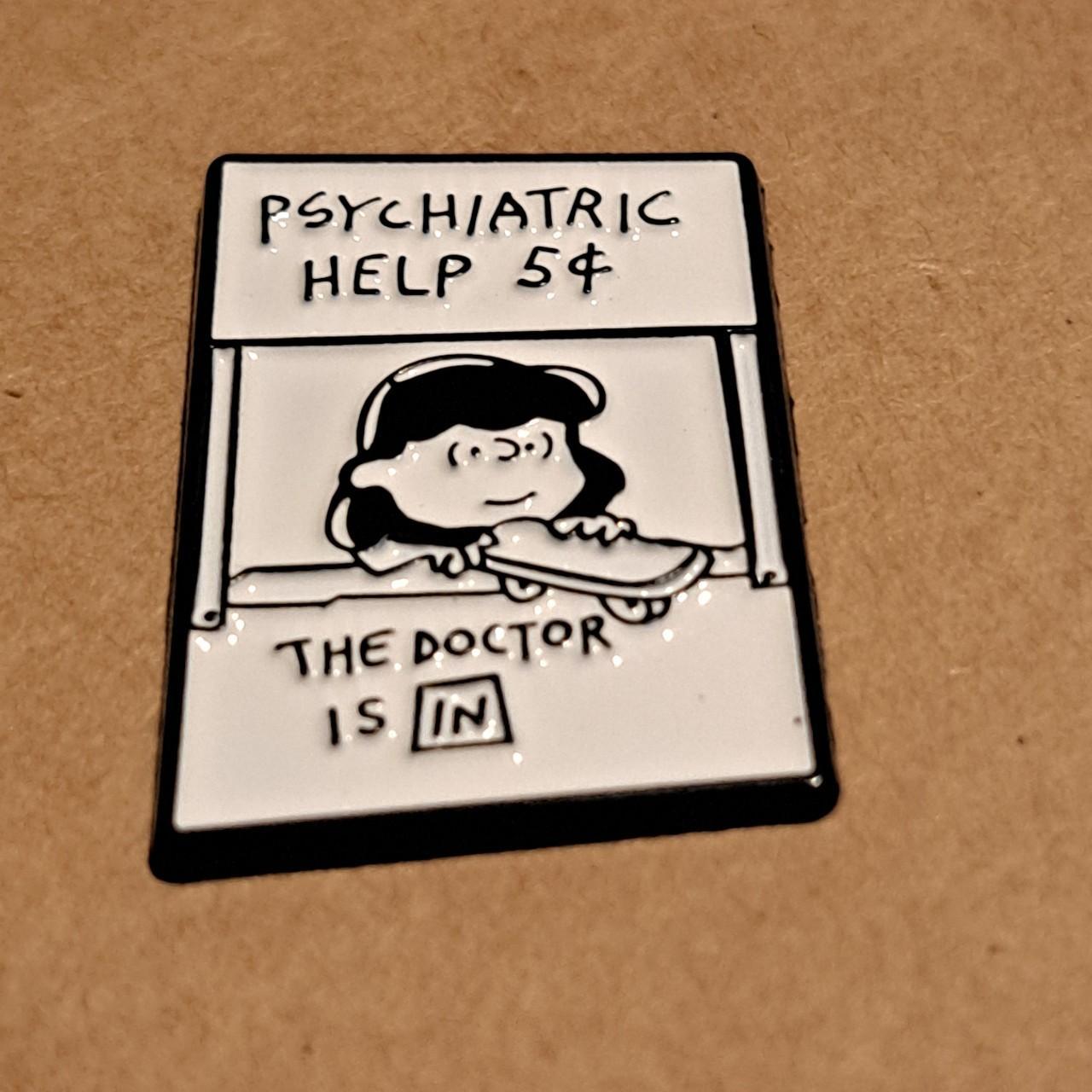 Peanuts Lucy Van Pelt Mono Pin