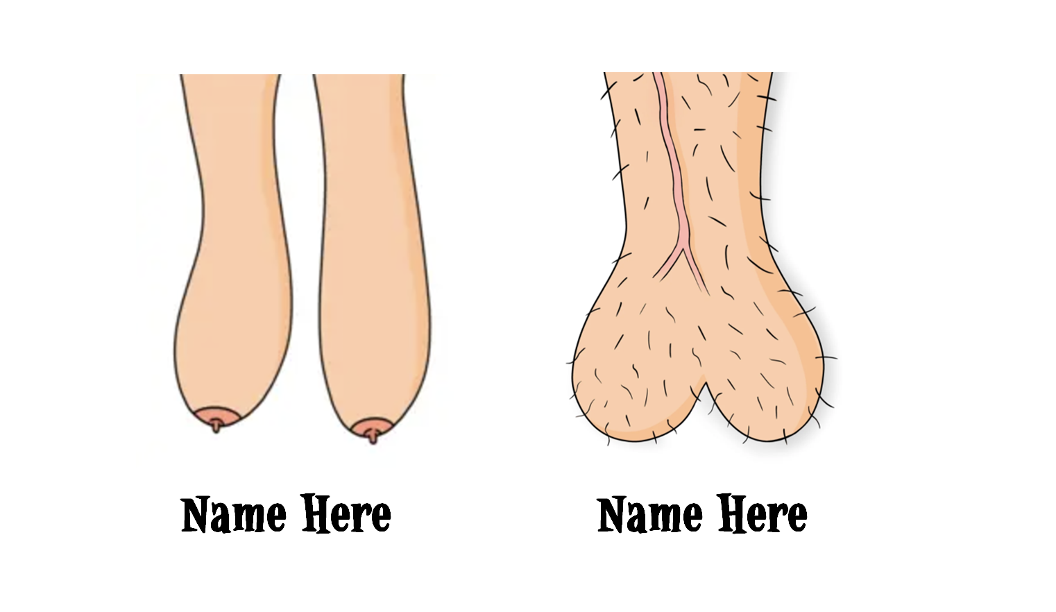 Saggy Boobs & Balls Mug Set