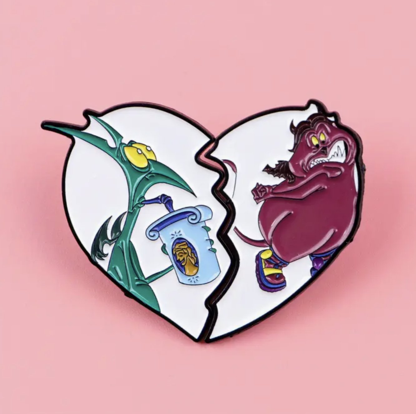 Broken Heart Cartoon Enamel Pin