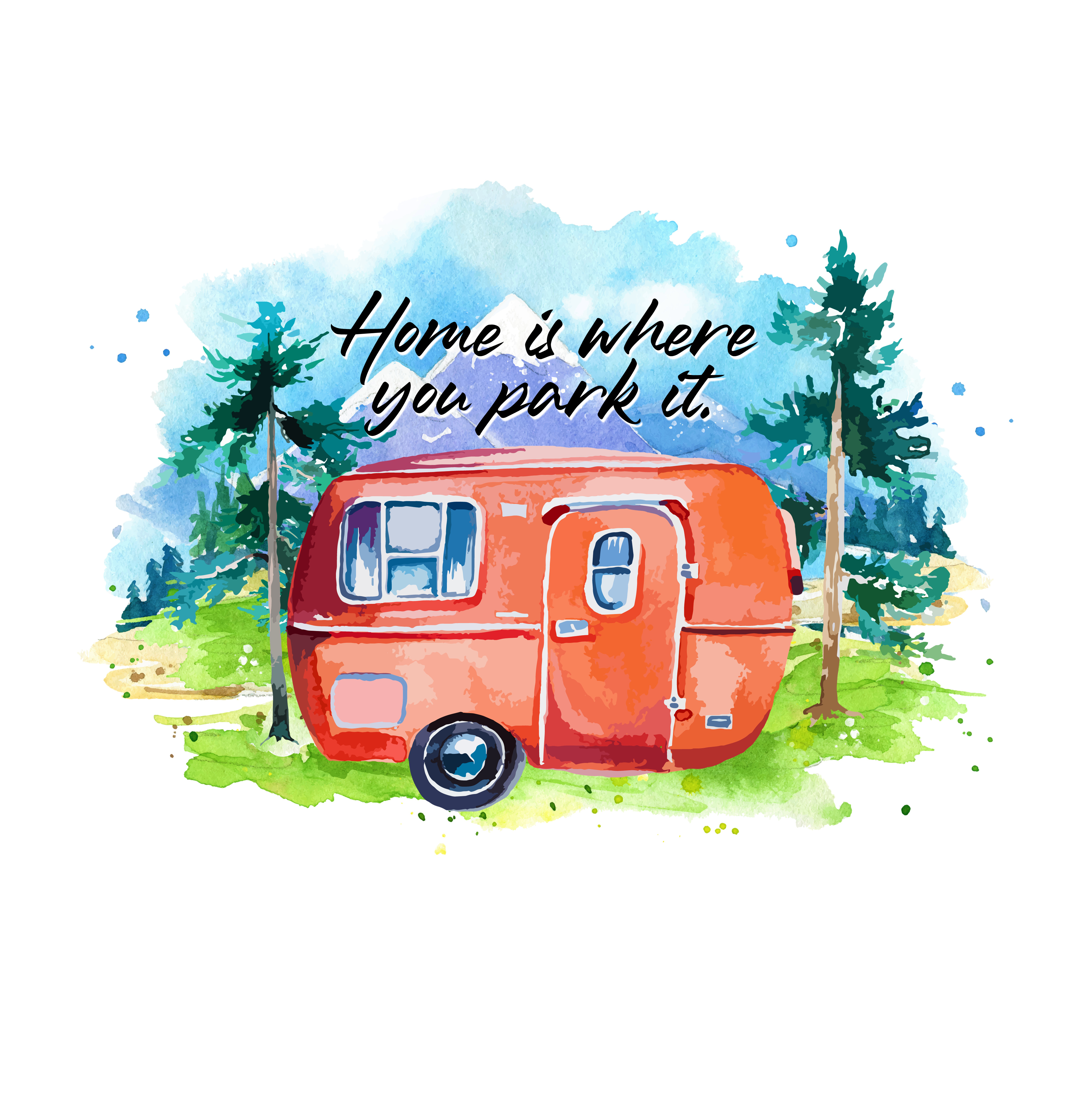 Tea Towels - Caravans