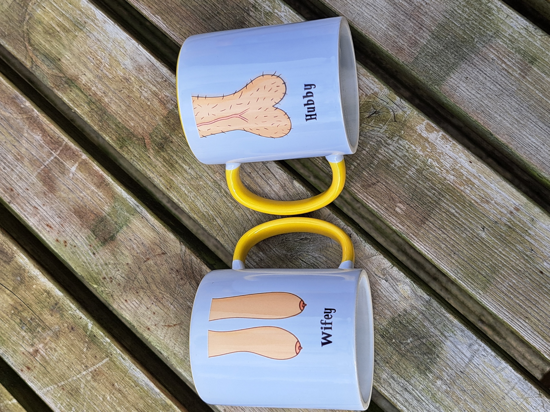 Saggy Boobs & Balls Mug Set