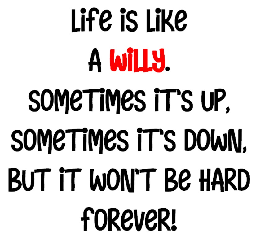 Life Is Like A Willy Mug