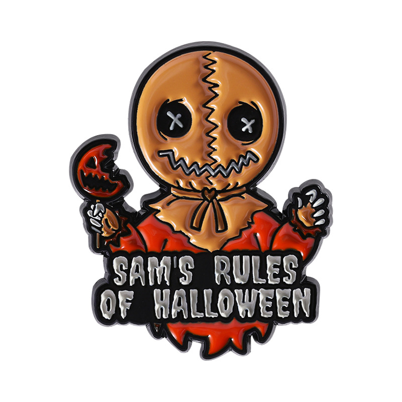 Sam's Rules of Halloween Pin