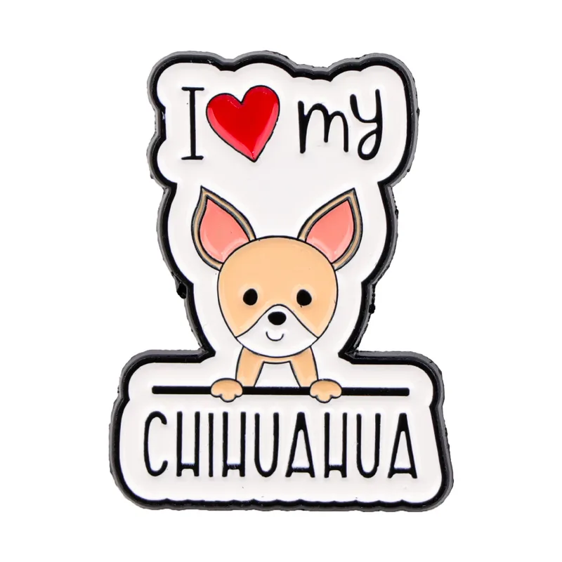 I Love My Chihuahua Pin