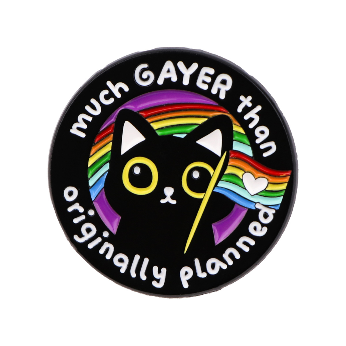 Rainbow Cat Enamel Pin