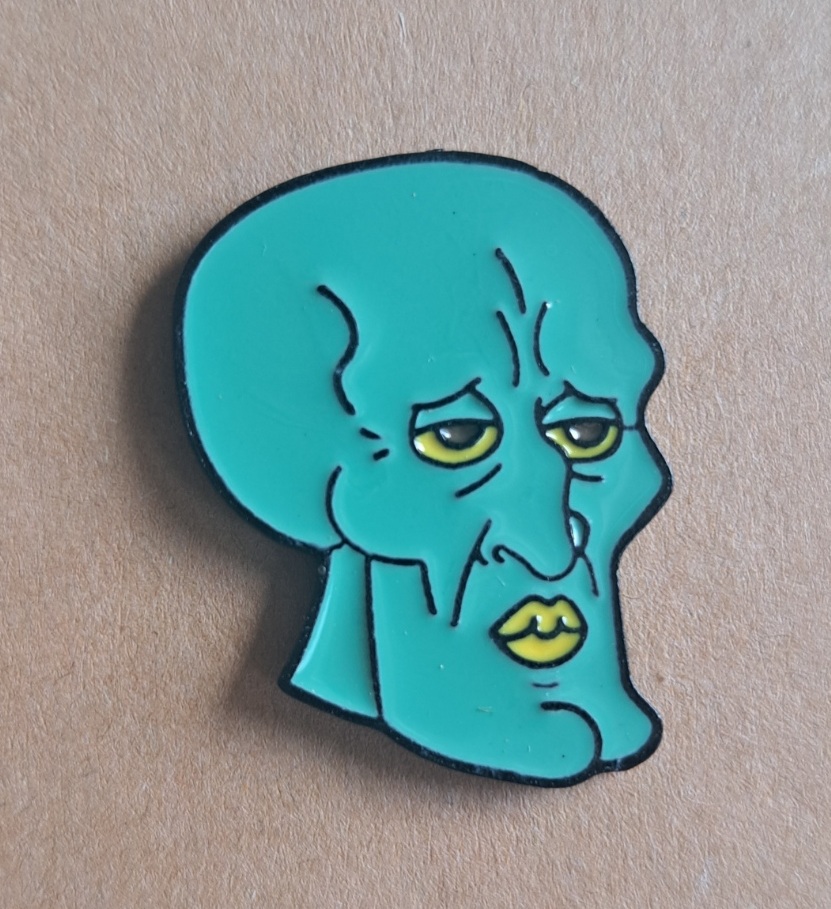 Handsome Squidward Pin