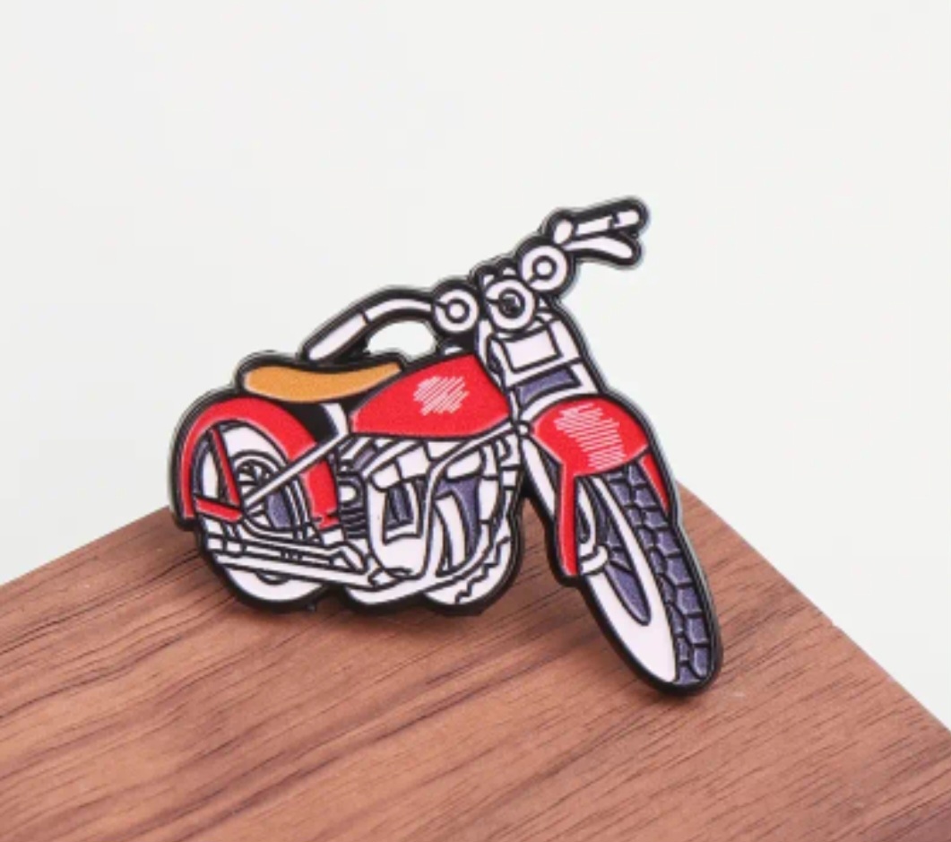 Retro Motorcycle Pin