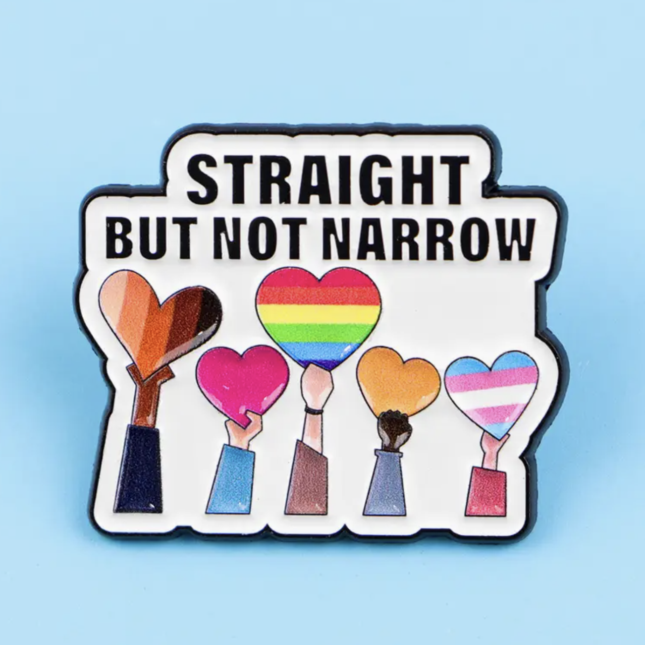Straight But Not Narrow Pin