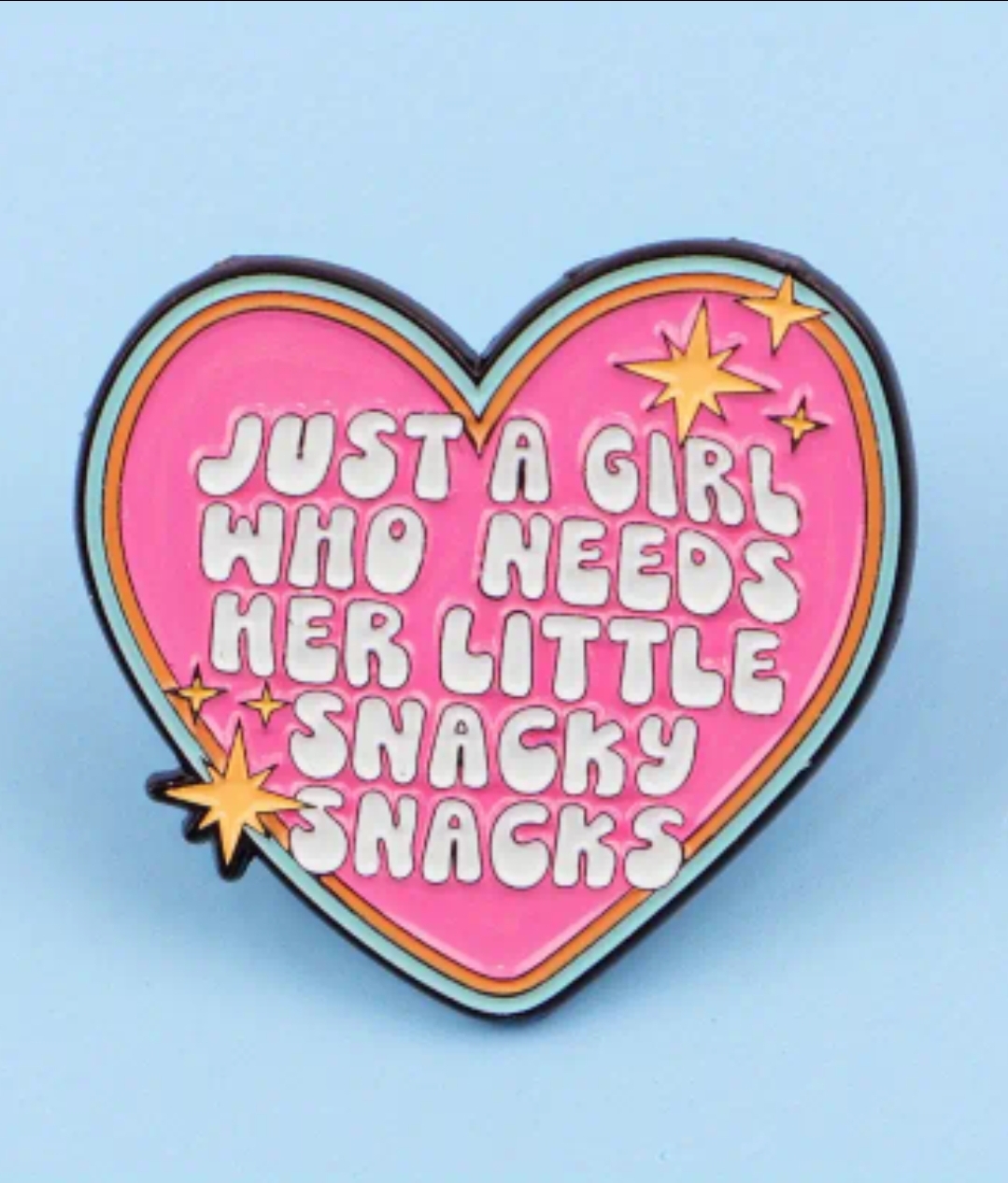 Snacky Snacks Heart Pin