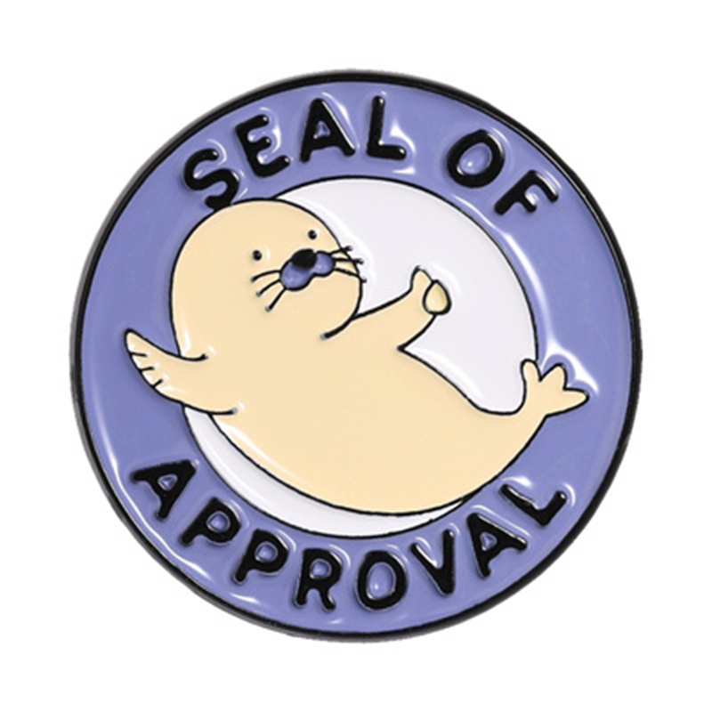 Seal of Approval Enamel Pin