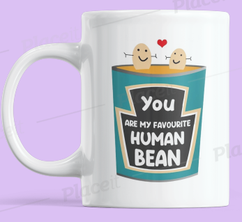 Human Bean Mug