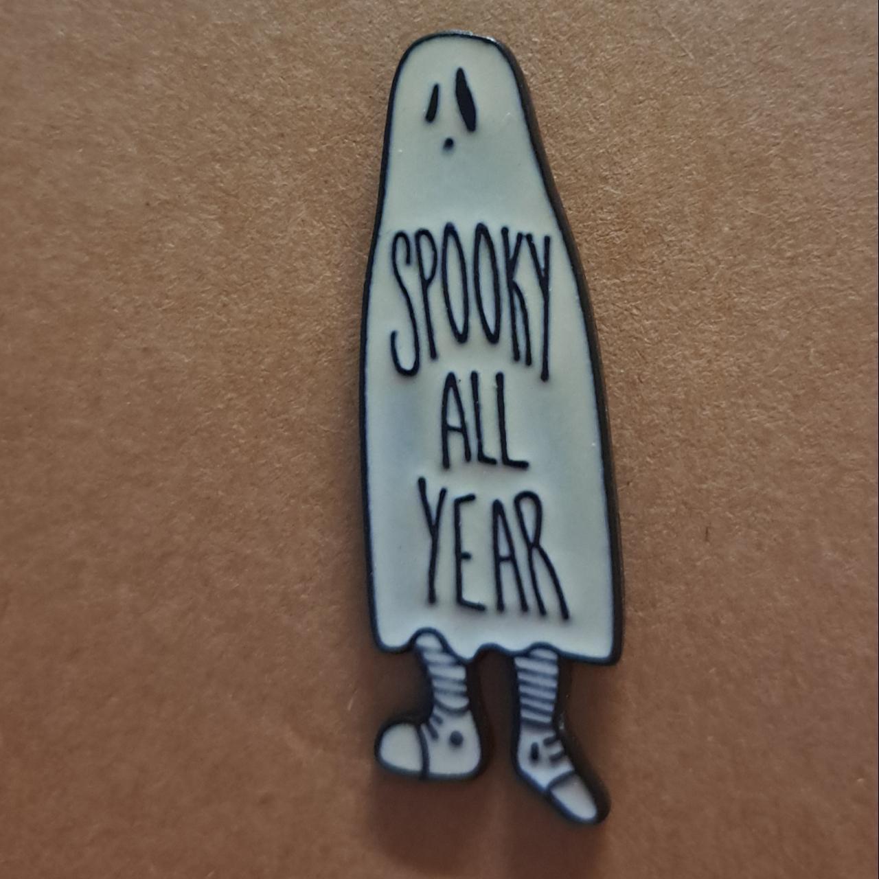 Spooky All Year Ghost Pin